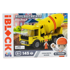 Конструкторы с уникальными деталями - Конструктор IBLOCK Junior Kids hits Build & create Бетономешалка (KH53/002/2)