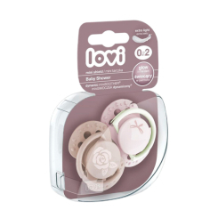 Товари для догляду - Пустушка Lovi силіконова динамічна Baby Shower Girl (22/900girl)