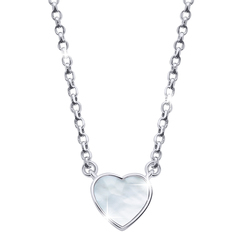 Ювелирные украшения - Колье UmaUmi Сердце с перламутром белое (5850034956812)