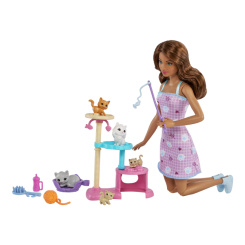 Ляльки - Ігровий набір Barbie З кошенятами (HHB70)
