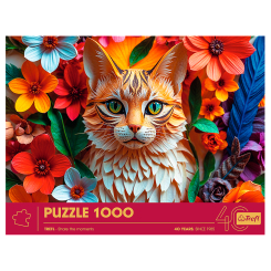 Пазлы - Пазл Trefl Jubileusz Кот 1000 элементов (40040) Пазлы - Пазл Trefl Jubileusz Кот 1000 элементов (40040)