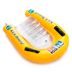 Для пляжу і плавання - Пліт надувний із ручками Intex Школа басейну 79x76 см (58167EU)