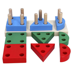 Деревянные игрушки - Головоломка Komarov TOYS Гео-Мини (A 309) (А309)