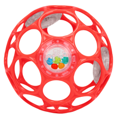 Погремушки, прорезыватели - Погремушка Bright Starts Oball Rattle красная (11487)