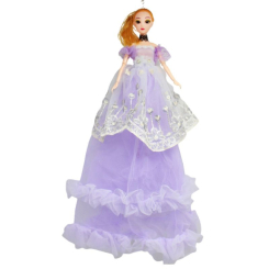Куклы - Кукла в длинном платье Mic с вышивкой сиреневый (ASR184) (207544)