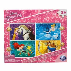 Класичні пазли - Пазл 4 в 1 Disney Princess дерев’яний (SM98490/6040050)