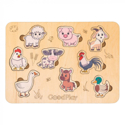 Развивающие игрушки - Пазл-сортер Good Play Ферма (PS-4-013)