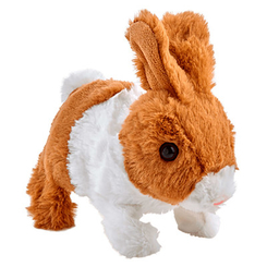 М'які тварини - Інтерактивна іграшка Addo Pitter patter pets Біло-коричневе кроленя (315-11112-B/1)