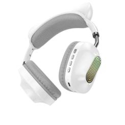 Портативні колонки та навушники - Бездротові навушники Hoco ESD13 Skill cat ear BT5.3 батарея 400mAh /7 h дзвінків та музики White (31078_2917019)