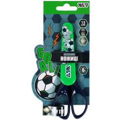 Канцтовары - Ножницы Yes Football 13 см в футляре (480486)