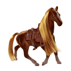 Фигурки животных - Игровая фигурка Большая лошадь с расческой темно-коричневая (4322621/4)