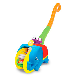 Машинки для малюків - Іграшка-каталка Kiddieland Слон-циркач укр (058297)