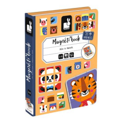 Навчальні іграшки - Магнітна книга Janod Мікс тварин (J02587)