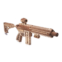3D-пазлы - Трехмерный пазл Wood Trick Штурмовая винтовка AR-T механический (37) (4820195190937)