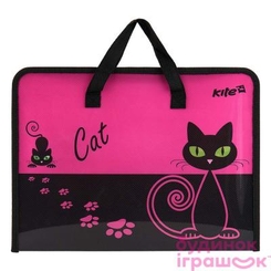 Рюкзаки та сумки - Портфель Kite Black Cat на блискавці 1 відділення (K17-202-1)