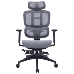 Мебель для геймеров - Кресло OfficePro Skyline Footrest Black/Dark Gray (OC750-B-DG-DG)
