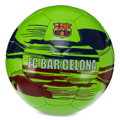 Спортивные активные игры - Мяч футбольный FC Barselona FB-3473 Ballonstar №5 Салатовый (57566045) (2104379455)