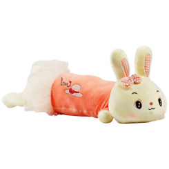 Мягкие животные - Мягкая игрушка "Зайка" Bambi M 14736 длина 69 см Розовый (63933)