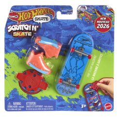 Антистресс игрушки - Скейт для пальчиков Hot Wheels Крутое преображение Синий с коралловой обувью (HXM73/2)