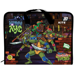 Канцтовары - Папка-портфель Kite Ninja Turtles на молнии A4 (NT25-202)