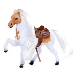 Фигурки животных - Игровая фигурка коня Маленькая лошадь с расческой белая (4322622/3)