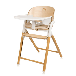 Стільчики для годування - Стільчик для годування Lionelo Celia White Natural Wood (LO-CELIA WHITE NATURAL WOOD)