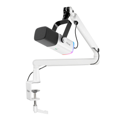 Микрофоны - Микрофон динамический Fifine USB/XLR White (TAM8W) Микрофоны - Микрофон динамический Fifine USB/XLR White (TAM8W)