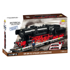 Конструкторы с уникальными деталями - Конструктор Cobi Локомотив DR BR Class 52 2623 деталей (COBI-6280)