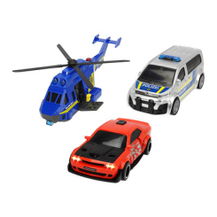 Транспорт і спецтехніка - Набір Dickie toys Sos Поліцейська погоня зі світлом і звуком (3715011)