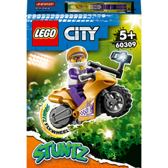 Конструктори LEGO - Конструктор LEGO City Селфі на каскадерському мотоциклі (60309)