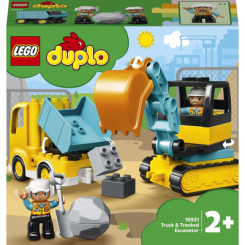 Конструктори LEGO - Конструктор LEGO DUPLO Вантажівка та гусеничний екскаватор (10931)