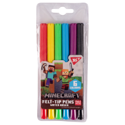 Канцтовари - Фломастери Yes Minecraft 6 кольорів (650539)