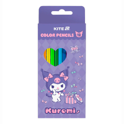 Канцтовари - Олівці кольорові Kite Kuromi 12 кольорів (HK25-051-2)