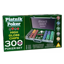 Настільні ігри - Професійний набір для покеру Piatnik в металевому кейсі (9001890790393)
