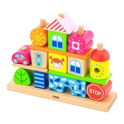 Кубики - Кубики Viga Toys Місто (50043)