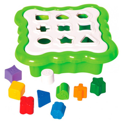 Розвивальні іграшки - Сортер Tigres Розумні фігурки 10 елементів світло-зелений (39521)