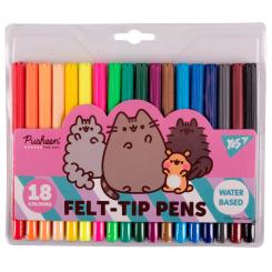 Канцтовары - Фломастеры Yes Pusheen friends 18 цветов (650550)