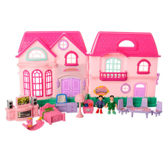 Мебель и домики - Домик для кукол Limo Toy 16526D с фигурками (24268)