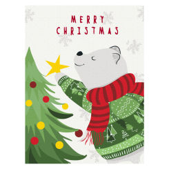 Товари для малювання - Картина за номерами Brushme Полярний ведмедик (KBS0148)