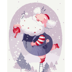 Товари для малювання - Картина за номерами Art Craft Святковий Санта 40 х 50 см (16122-AC)