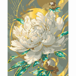 Товари для малювання - Картина за номерами Art Craft Сяюча півонія з металізованими фарбами 40 х 50 см (13153-AC) Товари для малювання - Картина за номерами Art Craft Сяюча півонія з металізованими фарбами 40 х 50 см (13153-AC)