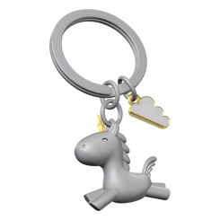 Брелоки - Брелок Metalmorphose Flying unicorn with cloud charm (8000020290944)