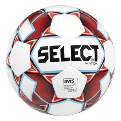 Спортивные активные игры - Мяч футбольный Select Match IMS бело-красный Уни 5 387534-018 5