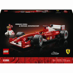 Конструктори LEGO - Конструктор LEGO Icons Ferrari F2004 and Michael Schumacher (11375)