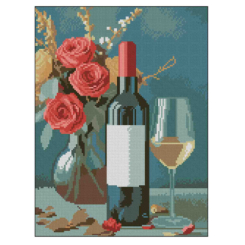 Мозаїка - Алмазна картина Strateg Келих білого (4823113898359)