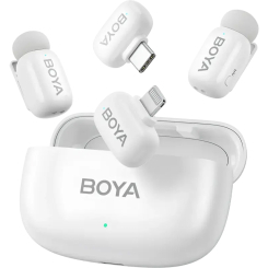 Микрофоны - Петличный микрофон Boya Type-C/Lightning White (mini-13)