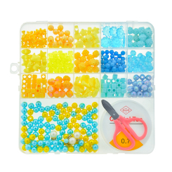 Набори для творчості - Набір для творчості Shantou Jinxing Бісер жовтий і блакитний (PL-15/01/02)