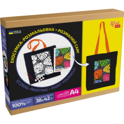 Наборы для творчества - Набор для творчества Rosa Talent Экосумка-раскраска Тропические листья (N0003661)