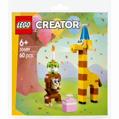 Конструктори LEGO - Конструктор LEGO Creator Святкові тваринки до дня народження (30689)