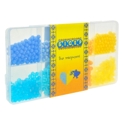 Набори для творчості - Набір для творчості Shantou Jinxing Бісер жовтий і блакитний (PL-15/01/01)